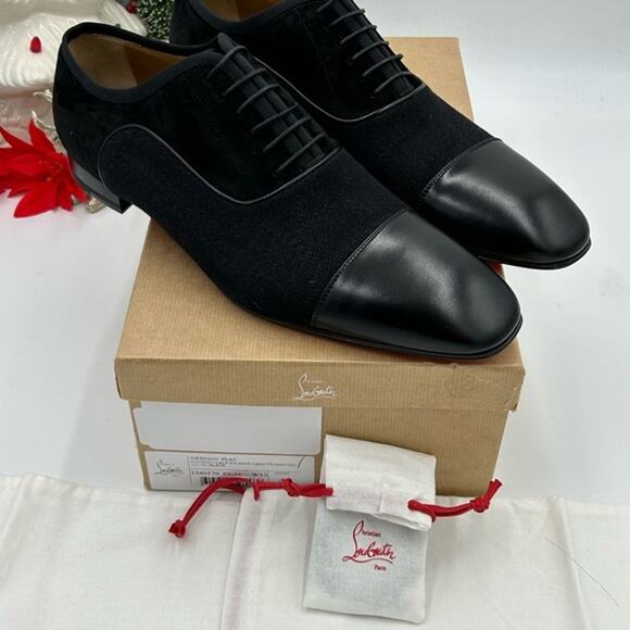 Christian Louboutin Mens Greggo Flat Oxford size 46 made in Italy - Picture 3 of 16